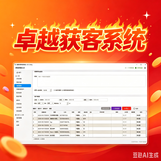 卓越获客系统 卓信获客评论区采集，公开直播间采集，新评论监控，粉丝群监控，公开粉丝列表采集，抖音群成员采集，群新成员监控，批量私信，主页留痕关注首作品点赞，自动回复新私信，打招呼，ai功能分析意向客户，-黑马科技社